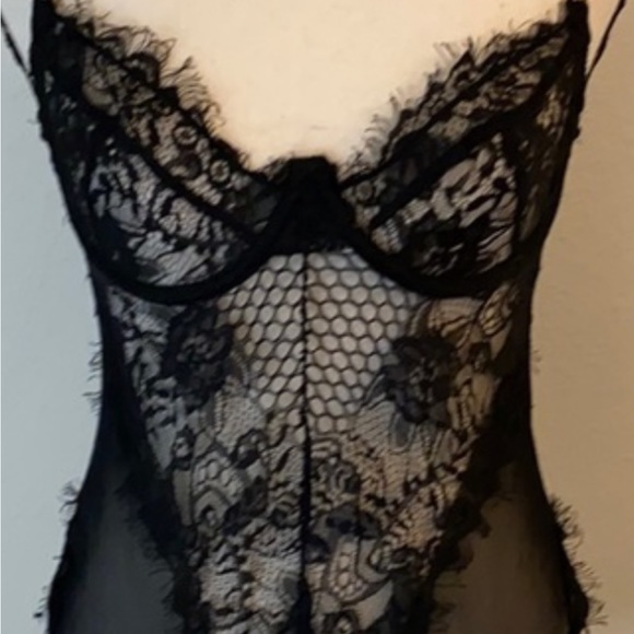 Popular Meshki Black Valerie Lace Bodysuit - Picture 2 of 6